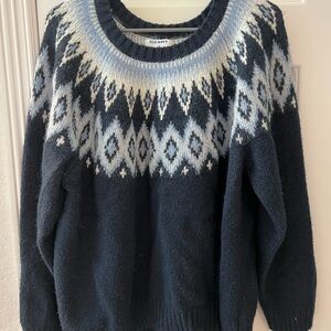Old Navy Dark Blue Knit Sweater